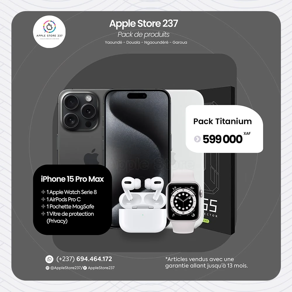 Pack Titanium · 599 000 FCFA